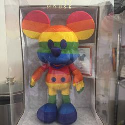 Disney Limited Edition Rainbow Mickey Mouse Plush