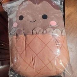 New 16" Squishmallow Martha Chocolate Ice Cream Plushie