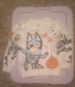 Bluey Halloween sweatshirt 5t