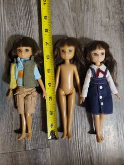 Lot Of 3 Arklu of London Lottie Anime Style 7" Dolls