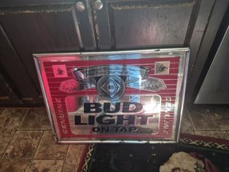 Vintage Bud light mirror