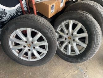 18 inch Porsche 5x130  rims  n good tires 255/55/18 Audi  Vw