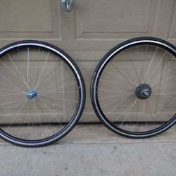 White Industries T11 USA 700x23 Stainless Steel Bike Rims Wheels Tires