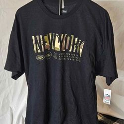 New York Jets
Men's Black New York Jets Camo Blackout T-Shirt Size 2X by NFL Team Apparel