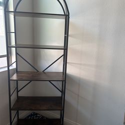Arch book shelf.