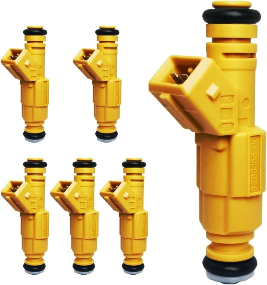 Fuel Injectors Fits For Jeep: Wrangler 1, Comanche 1, Cherokee 1, Grand Cherokee 1,V6 4.0L, OEM # 010...