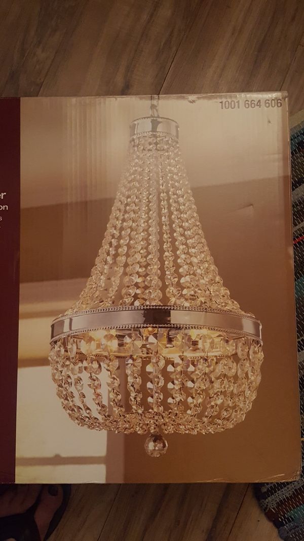 Home Decorators Collection 6 Light Chrome Crystal Chandelier For Home Decorators Collection 6 Light Chrome Crystal Chandelier For In Aberdeen Wa Offerup