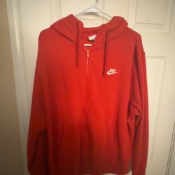 Light Red Nike Zip Up