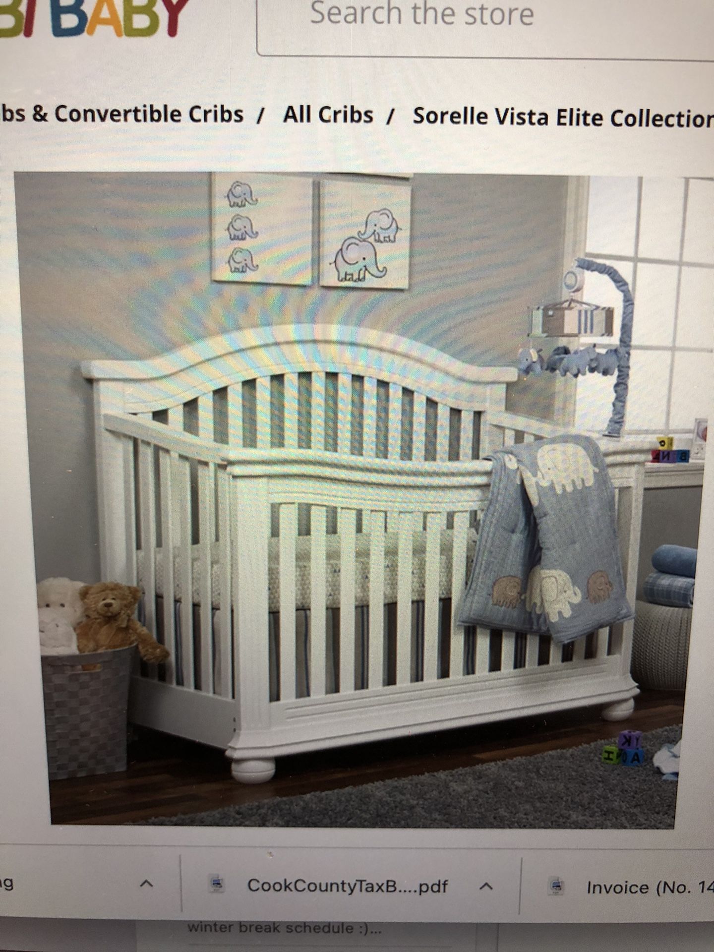 Sorelle Vista Convertible Crib And/Or Full Bed Frame