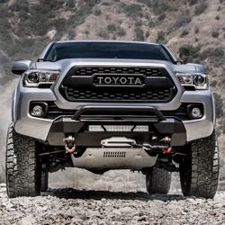 Body Armor HiLine Series Front Steel Winch Bumper For Tacoma 2016 2017 2018 2019 2020 2021