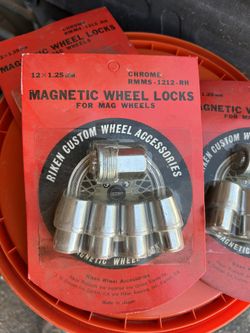 Riken Magnetic Wheel Locks Chrome 