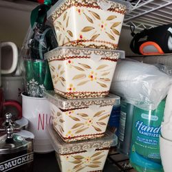 Temptations Set X3  10 Oz Dish W Lids