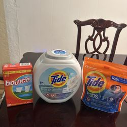 Paquete De Jabón Y Toallas Para Secadora Tide