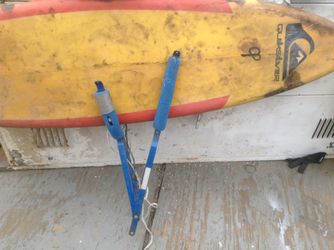 Bike rack surfboard carrier