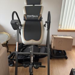 Innova Inversion Table with Adjustable Headrest, Reversible Ankle Holders, and 300 lb Weight Capacity