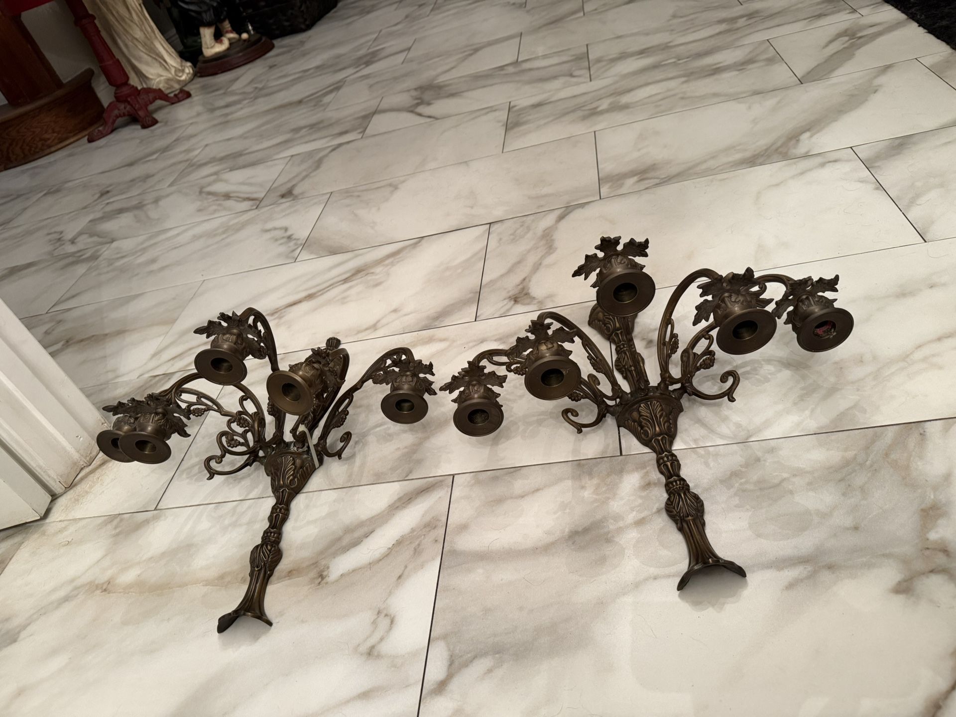 Vintage Brass Wall Sconces Candle moving must sale must sale $30 dollars set of two