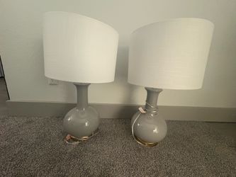 2 Grey lamps