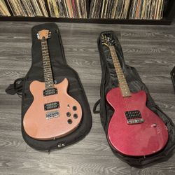 Two Pink Guitars 