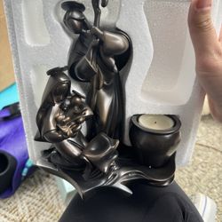 Partylite ‘Bronze’ Enamel Nativity Set In Boxes