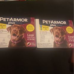 (2)Pet Armor plus for large dogs IMPROVED APPLICATOR 