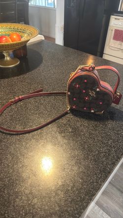 Heart shape Coach purse