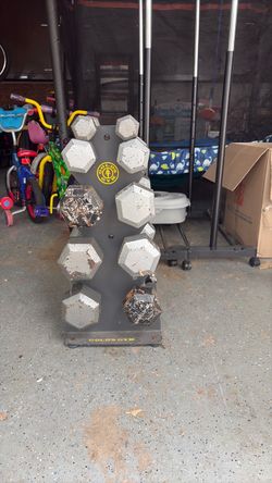 Gold's Gym Dumbbell Rack with Weights