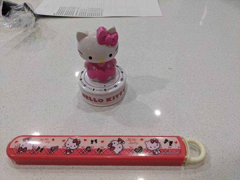 Hello Kitty Chopsticks and Timer