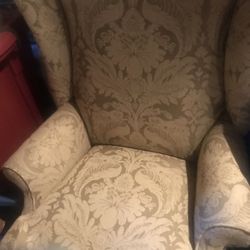 Two Perfect High Back Chairs Both For 100.00