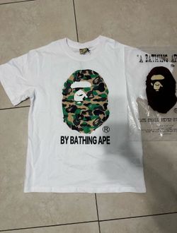 Bape Shirt White Camouflage Size Medium