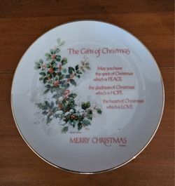 Decorative Christmas Plate