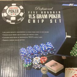 Professional Five Hundred 11.5 Gram Poker Chip Set