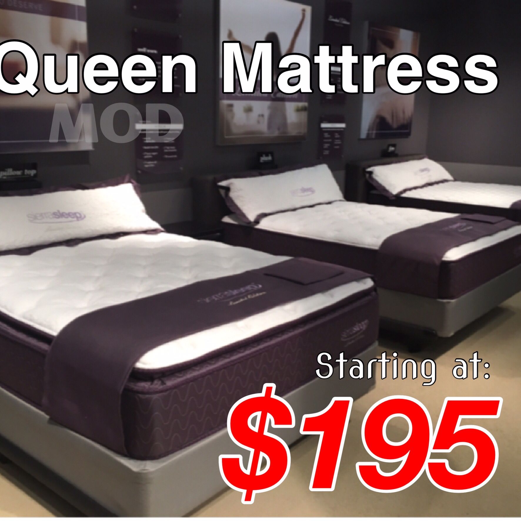 Queen Mattress starting at 195