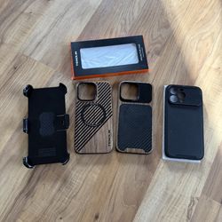 iPhone 14 Pro Max Cases – Set of 3 with Belt/ Waist/ Pocket Phone Holder Clip