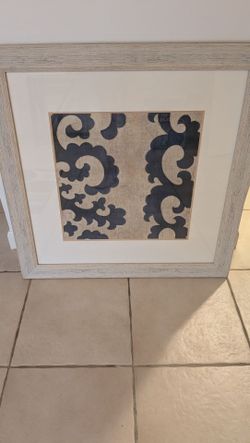 framed artwork "Indigo Suzan II" by Chariklia Zarris,