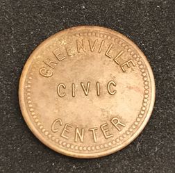 Greenville Civic Center Vintage Token