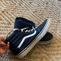 Blue High Top Vans 7.5