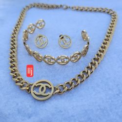 I Deliver I Ship 14k Gold Plated Set