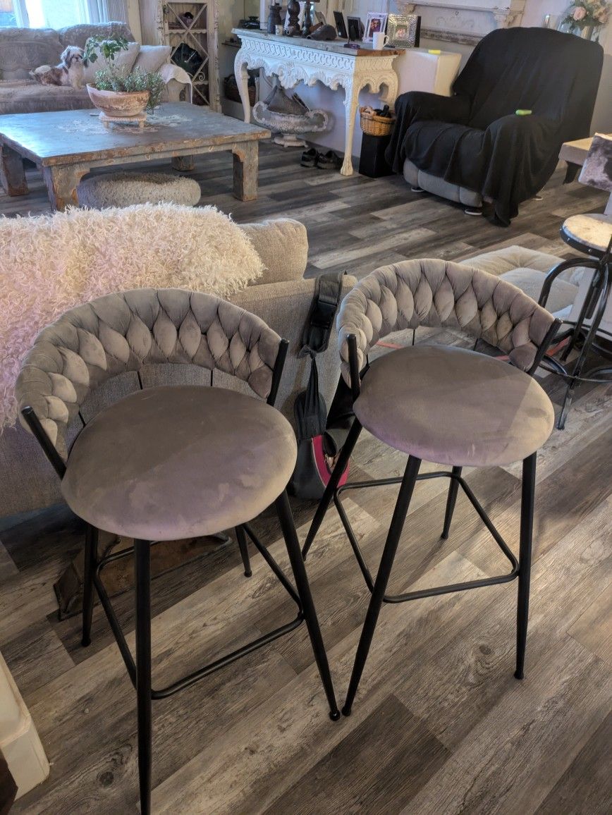 Bar, Island Stools, Chairs Set (2 Chairs)