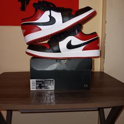 Jordan 1 low "Bred Toe" 2021