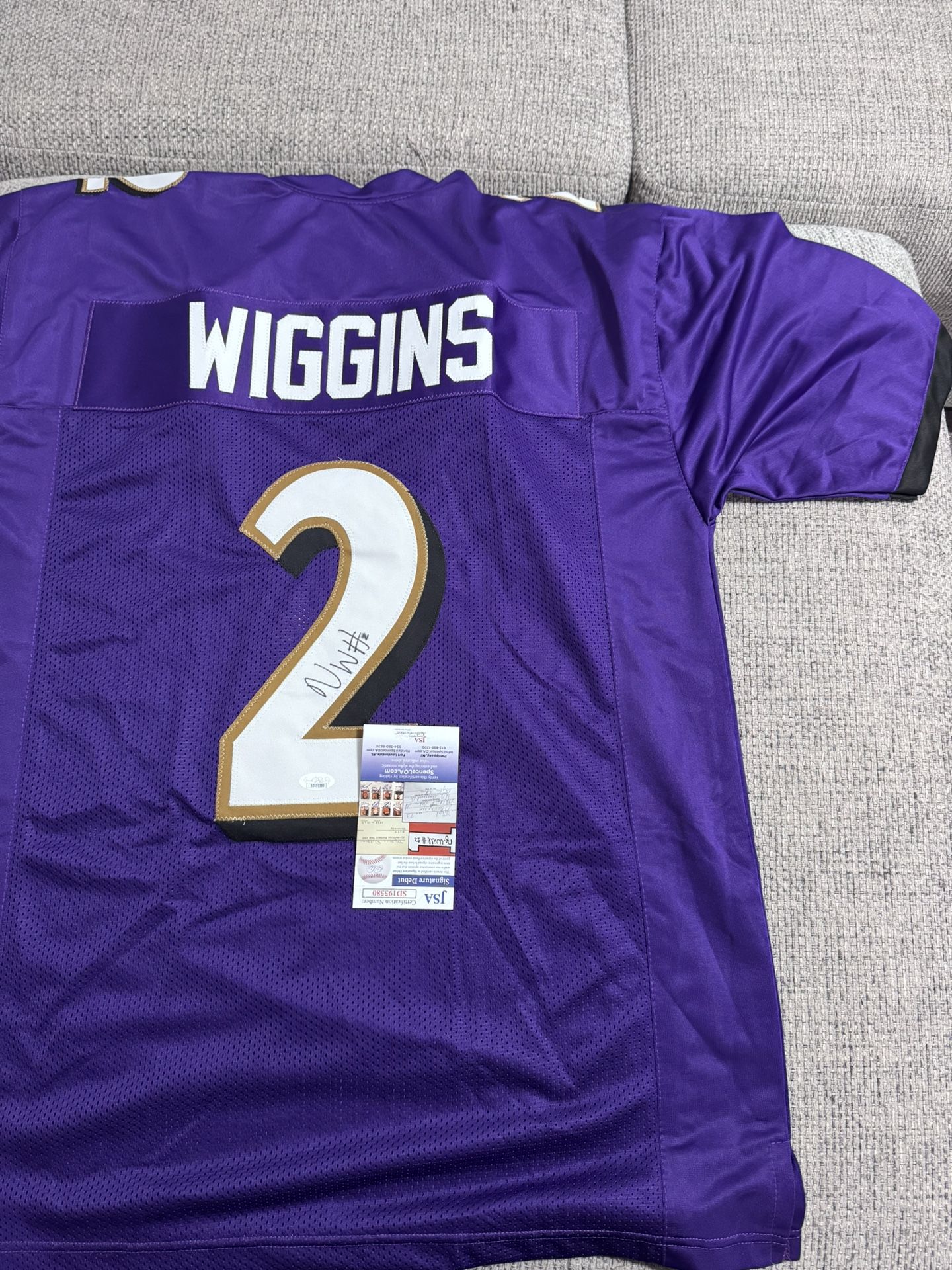 Nate Wiggins Signed Autograph Custom