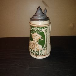 Vintage hand made german Stein