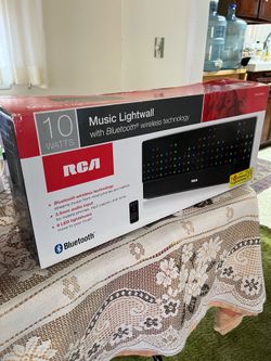 RCA Bluetooth Music Lightwall Speaker – LED Light Show