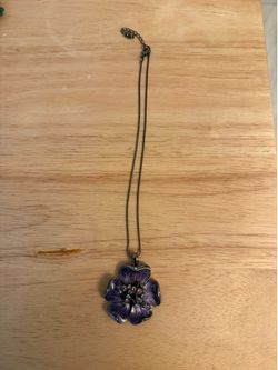 Purple Flower Necklace