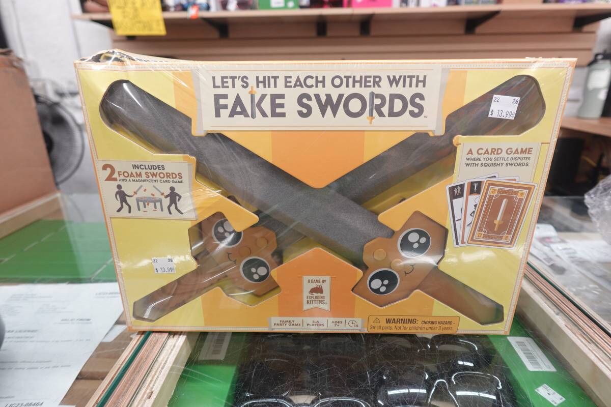 Lets Hit Each Other with Fake Swords Fighting Card Game