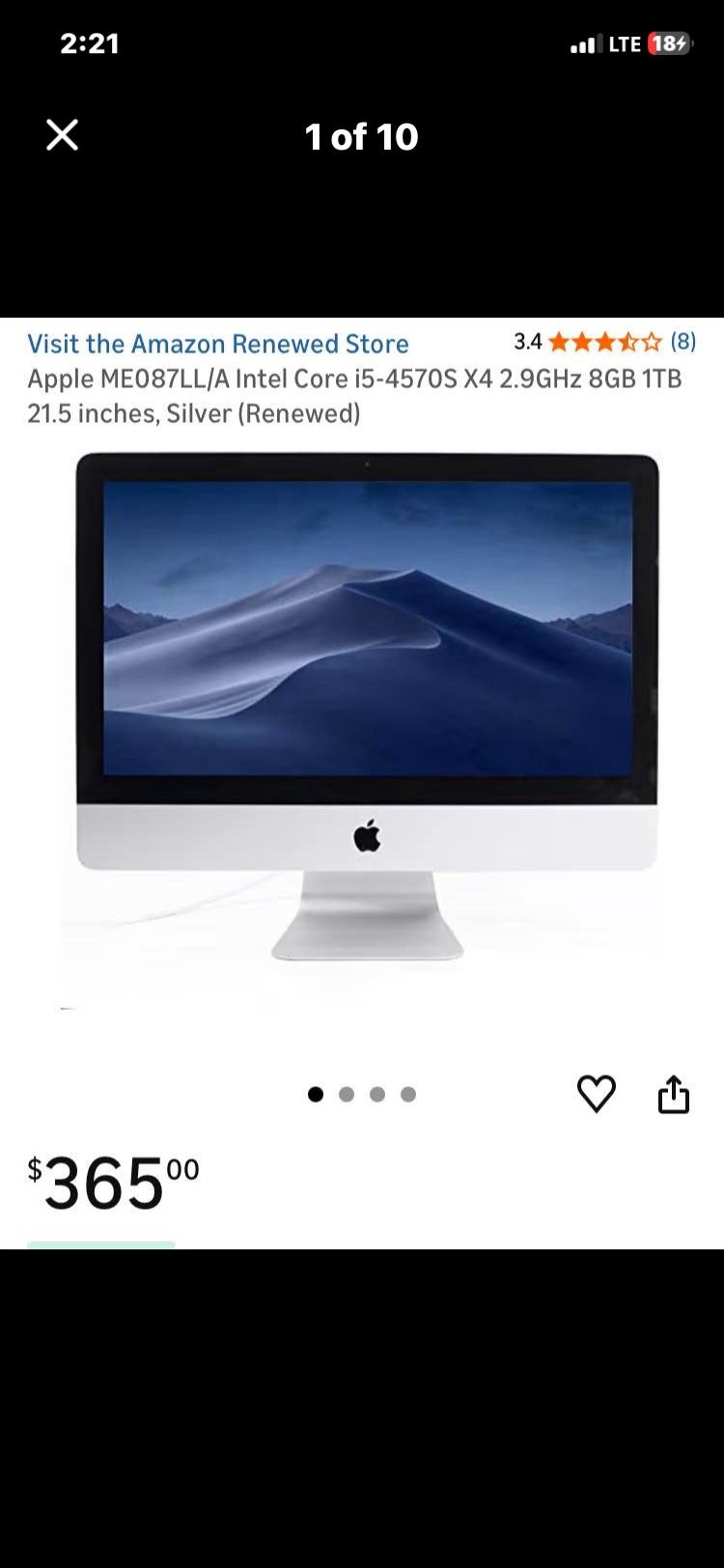 iMac i5 Apple Computer