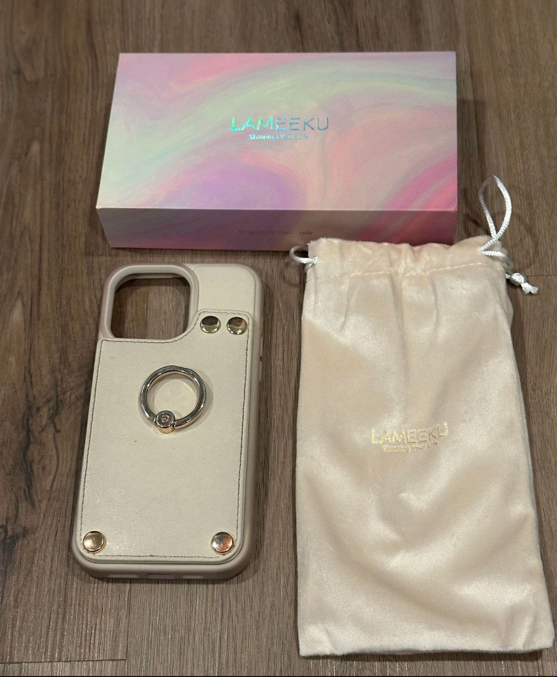 Wallet Leather Case w/Card Holder & Ring Kickstand for iPhone 14 Pro