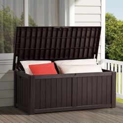 OUTDOOR DECK BOX LARGE SIZE 120 GALLONS WATERPROOF AND LOCKABLE BRAND NEW JUST BUILT!!!