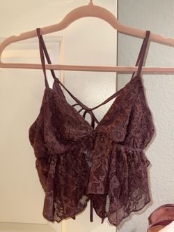 Purple Lace Crop top