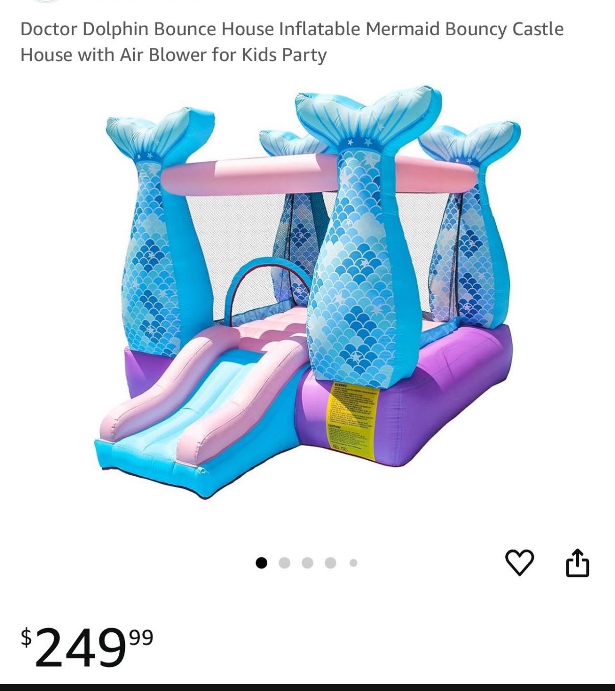 Mermaid Bounce - blower Sold Seperately