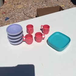 Kids Tupperware Picnic Set Circa 1990 S 